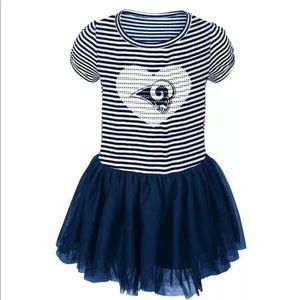 NFL LA RAMS Football Girls 2T Tutu Dress